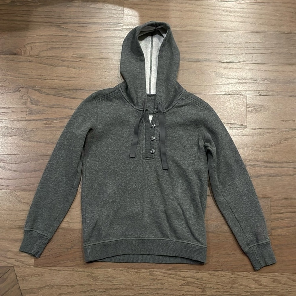 Eddie Bauer Grey Button Hoodie - Size XS